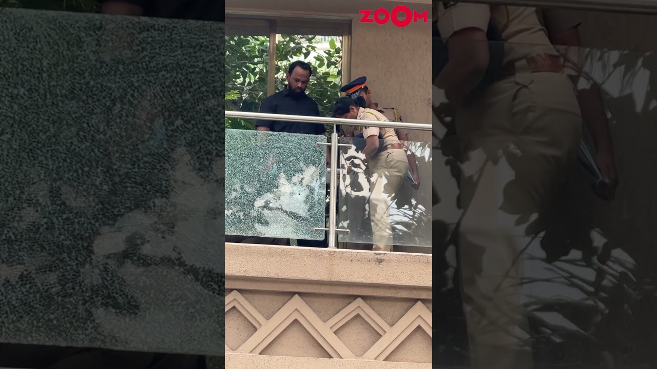Police and Forensic team examine bullet marks at Rohit Shetty&rsquo;s house #shorts #rohitshetty