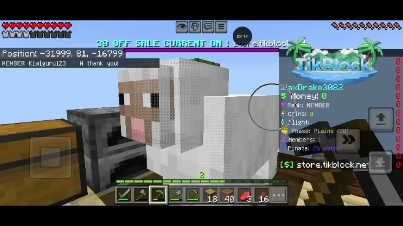 DAY 1 OF PLAYING SKY BLOCK SOLO: MINCRAFT 