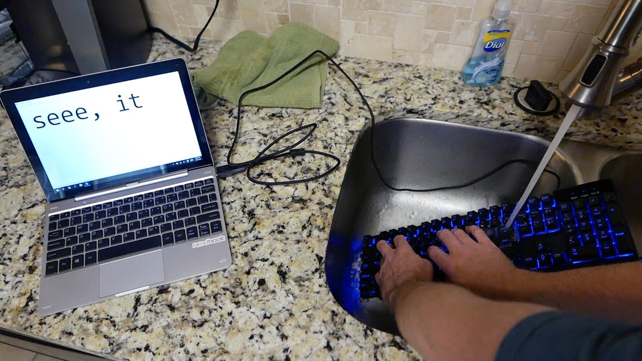 Typing on a Keyboard Underwater?? Masione Backlit Gaming Keyboard
