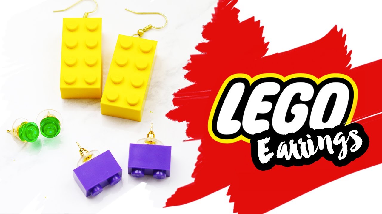 LEGO Earrings DIY | LEGO Crafts Ideas | NerDIY