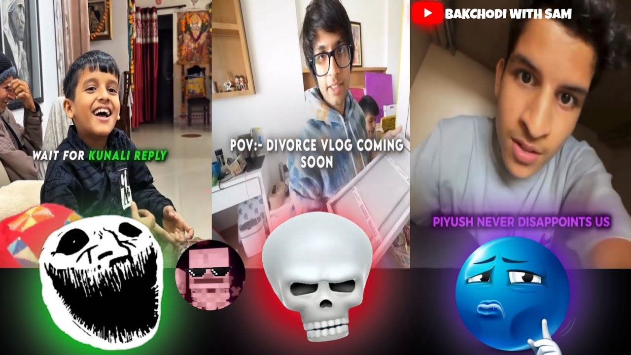  All funny 😆 memes of Sourav 🤫 Piyush🗿kunali💀trollface meme