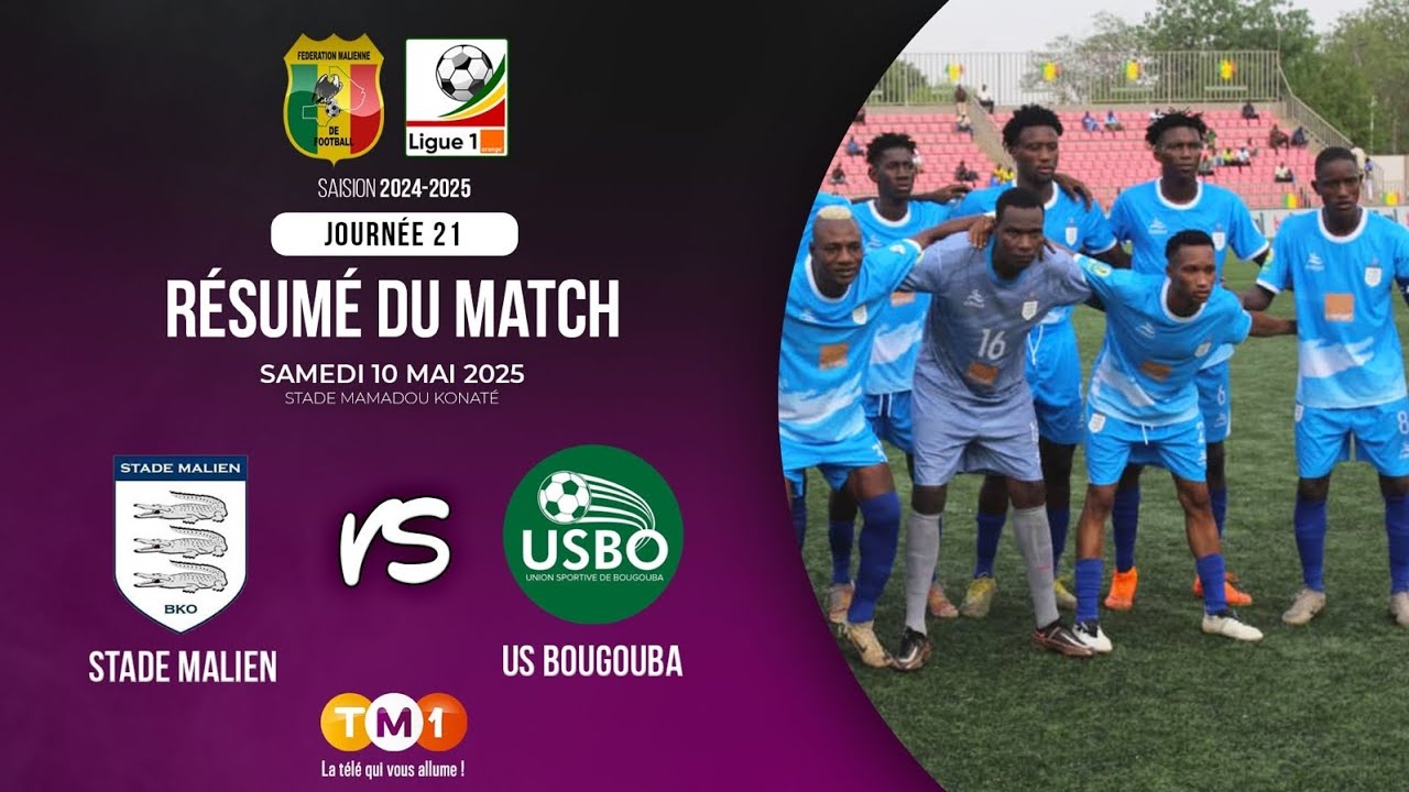 TM1 Foot - 21e journée - L1 Orange : Résumé Stade Malien vs US Bougouba du 10 mai 2025