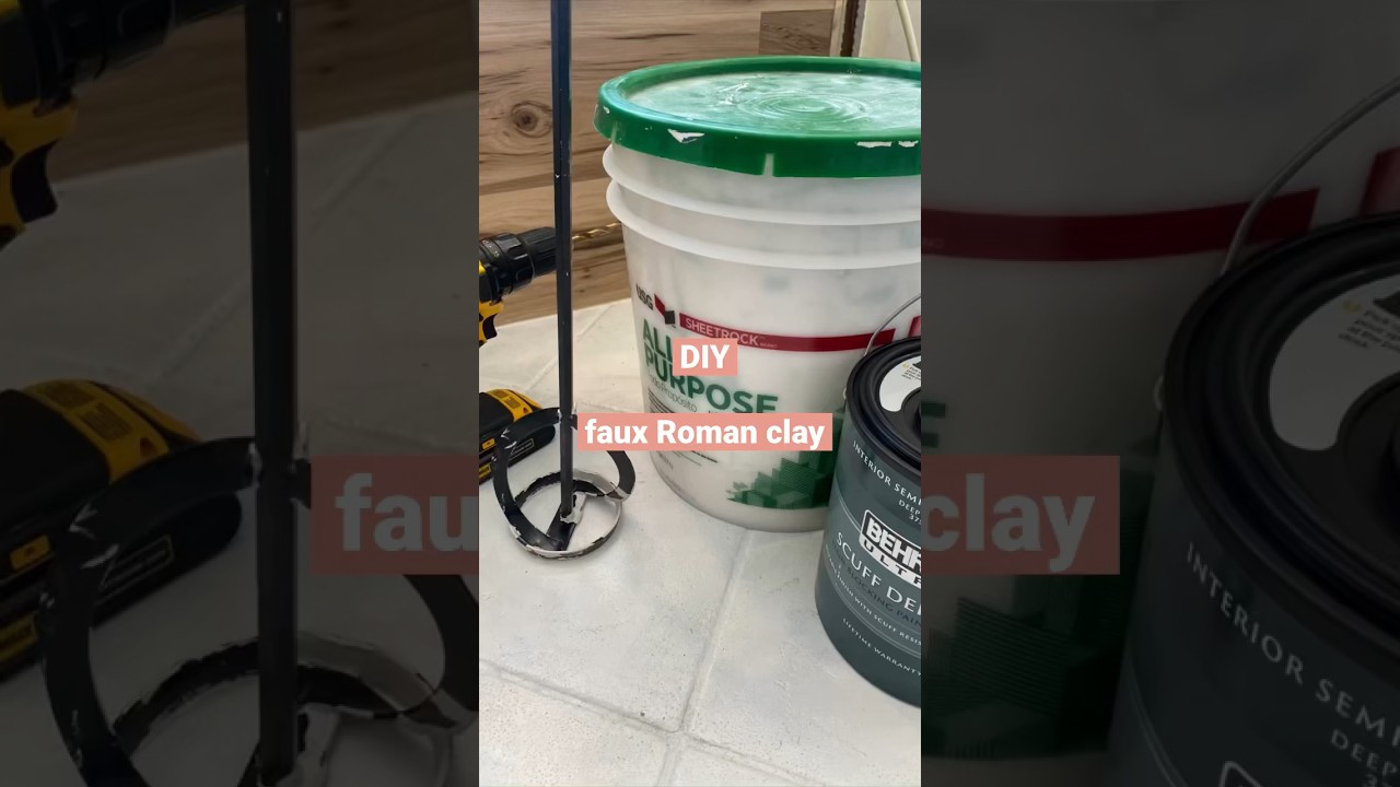 Roman Clay Faux Finish in BLACK!