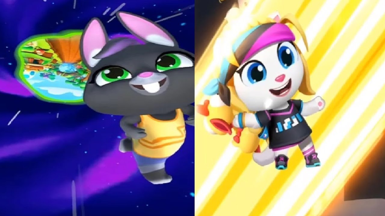 TALKING TOM GOLD RUN 2 Talking Becca VS  TOM CAT BIG ADVENTURE GAMEPLAY