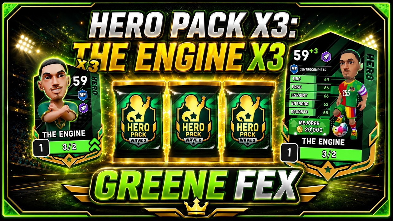 🎉HERO PACK X3: THE ENGINE X3 (LEVEL UP)😱 | We put it to the test! 🚀 | Mini Football
