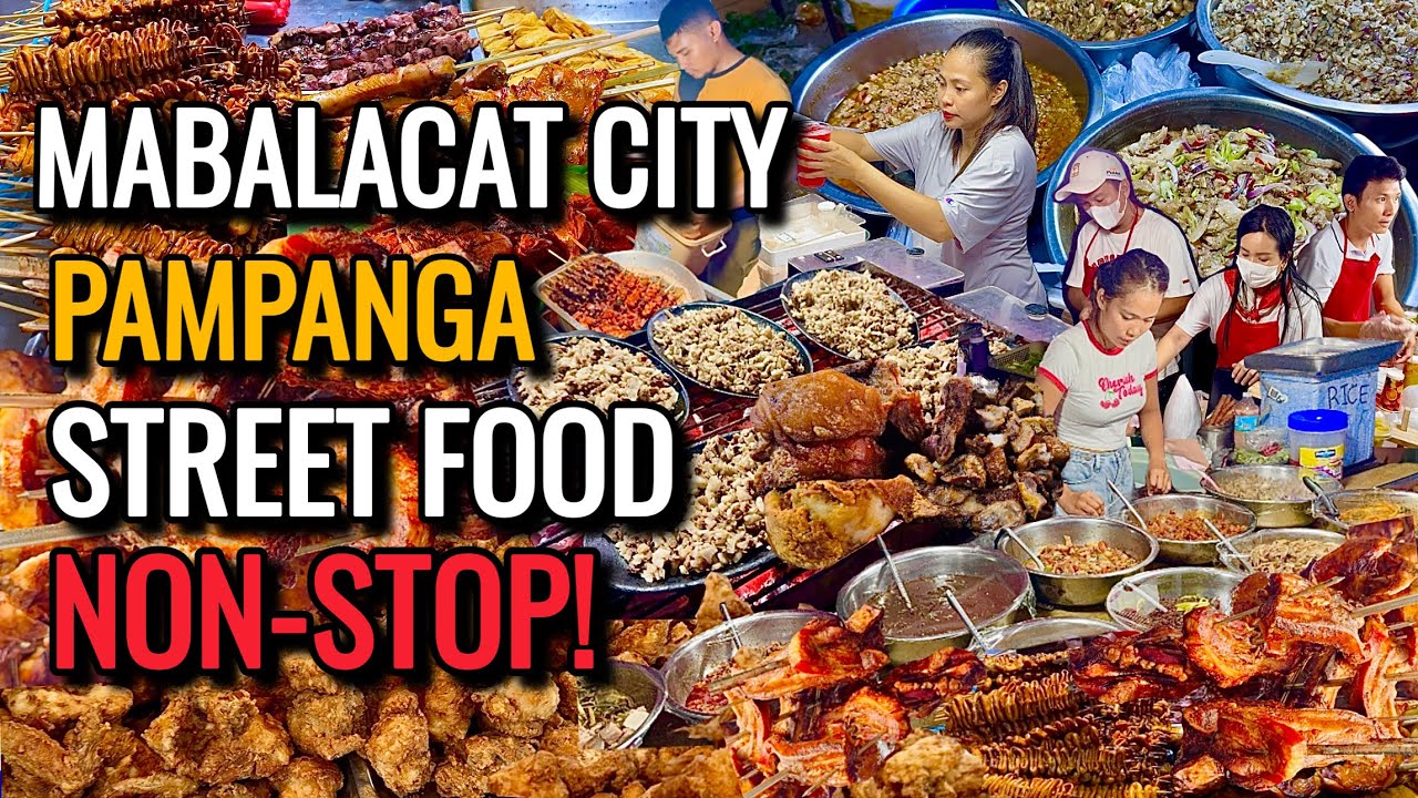NON-STOP STREET FOOD PHILIPPINES in MABALACAT CITY | Pampanga Food Tour Marathon!