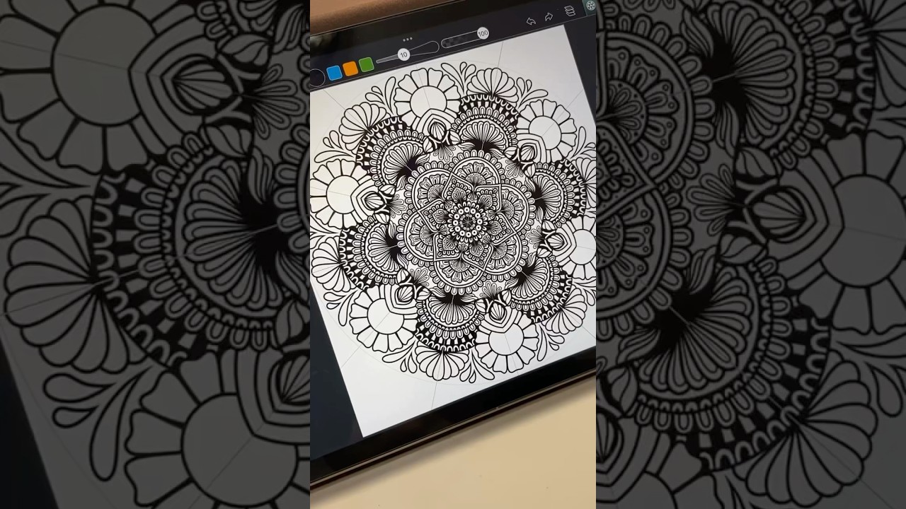 Part 11 #colouringbook #art #mandalaart #mandala #drawing #digitalart #amaziograph #shorts #patterns