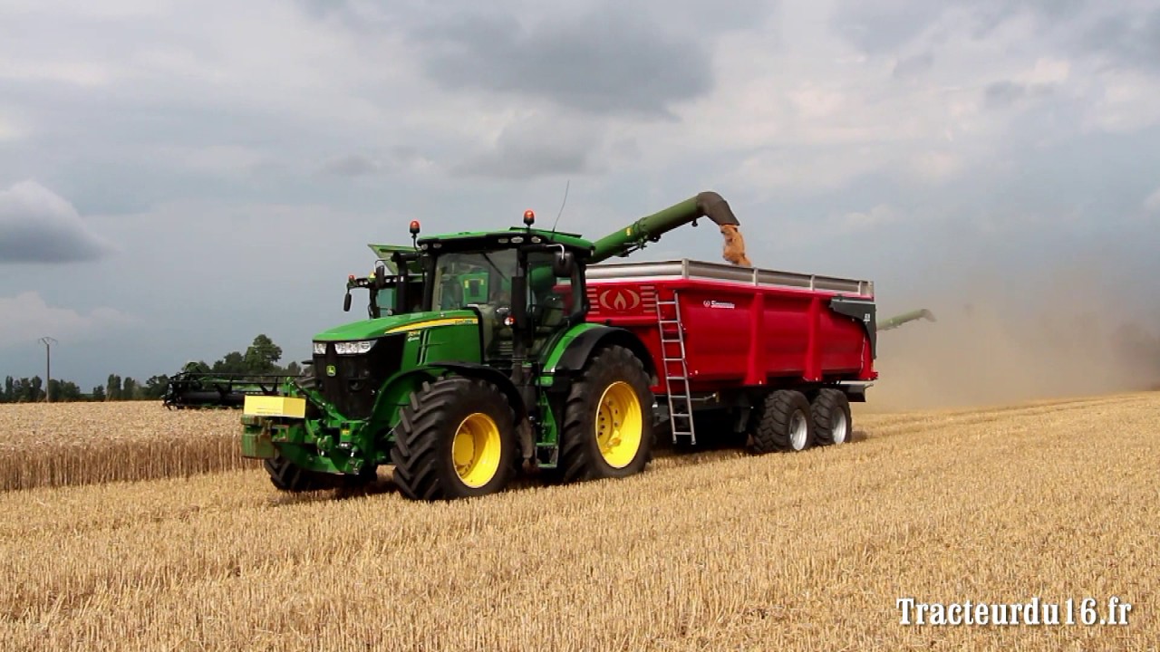Harvest 2017 - Moisson 2017 avec deux John Deere S680i !