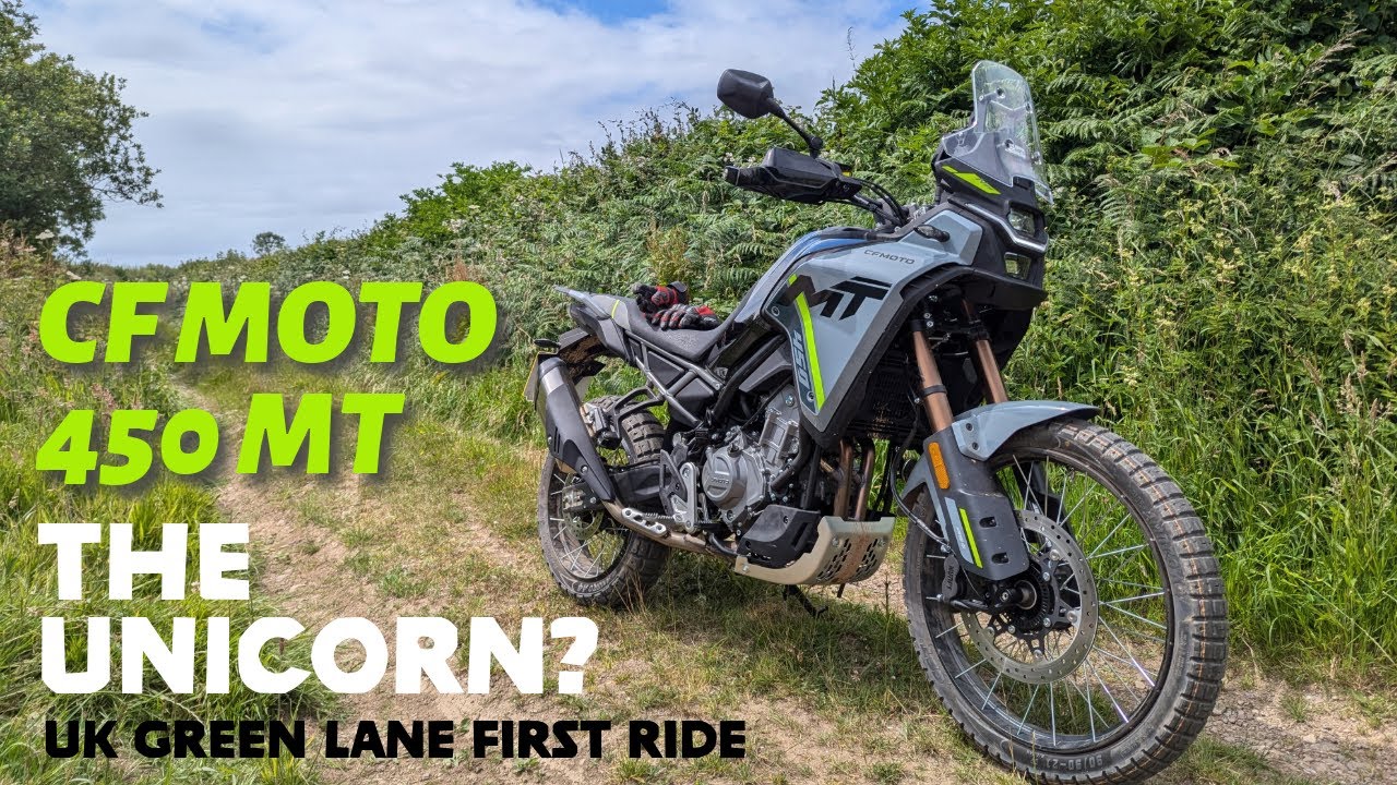 CF Moto 450 MT — первая поездка на Green Lane в Великобритании — UNICORN?