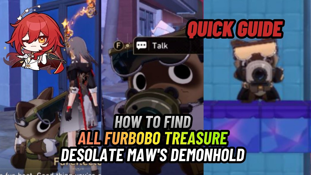 All Furbobo Treasure Desolate Maw's Demonhold | Quick Guide | Honkai: Star Rail 4.4 Planarcadia