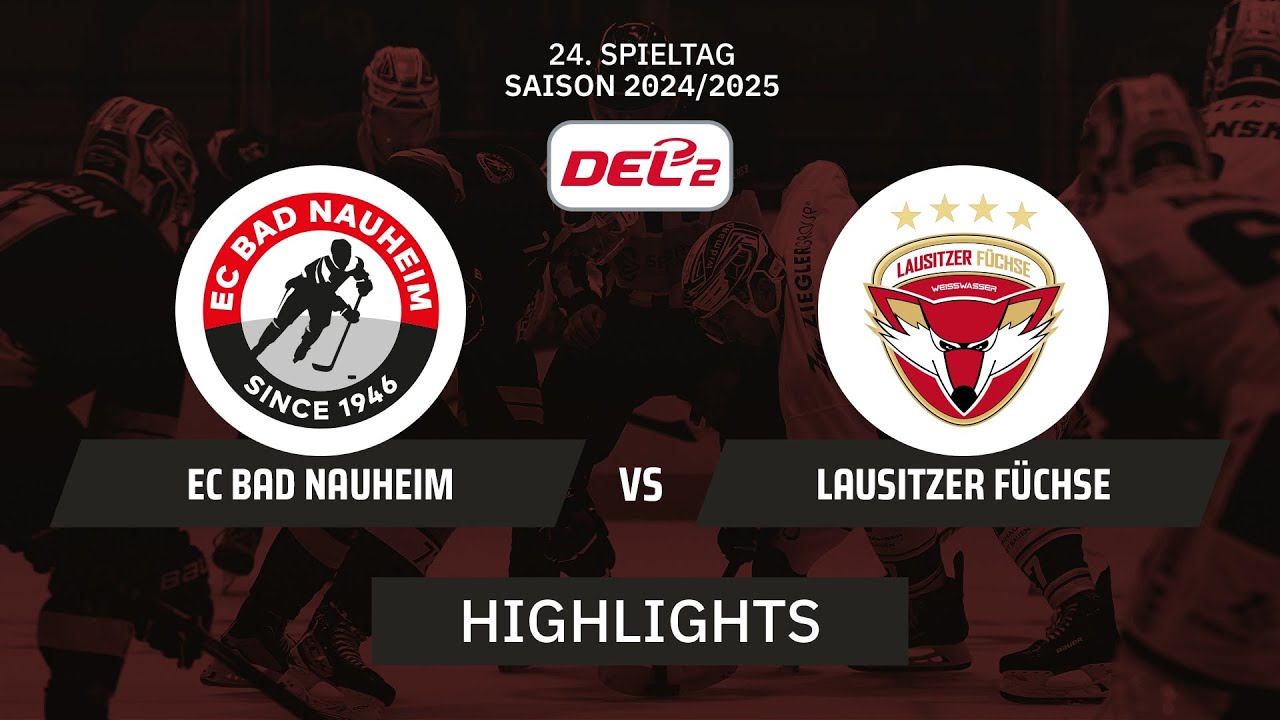 DEL2: EC Bad Nauheim vs. Lausitzer Füchse I Highlights - 24. Spieltag | SDTV Eishockey