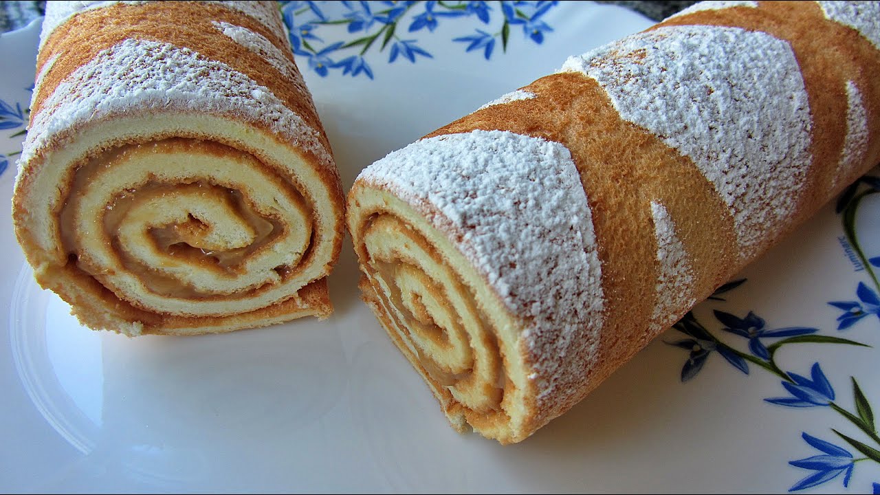 Бисквитный рулет или что приготовить из белка Artcooking Sponge roll
