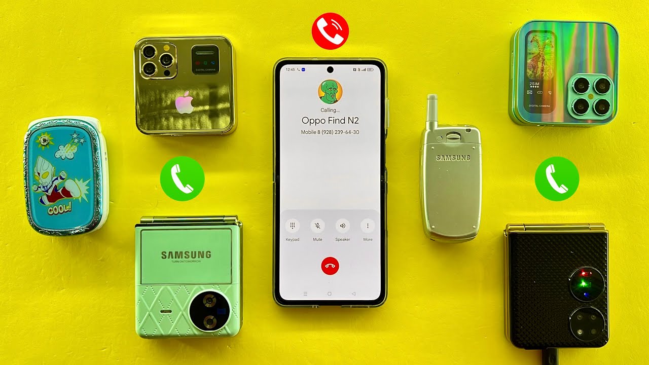 OPPO N2 flip calling on china flip phone i18pro, i19pro, Samsung flip7, Cool phone, Samsung A800