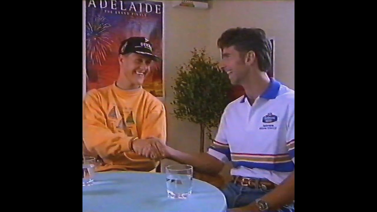 Michael Schumacher & Damon Hill - Adelaide 1995 - With Clive James