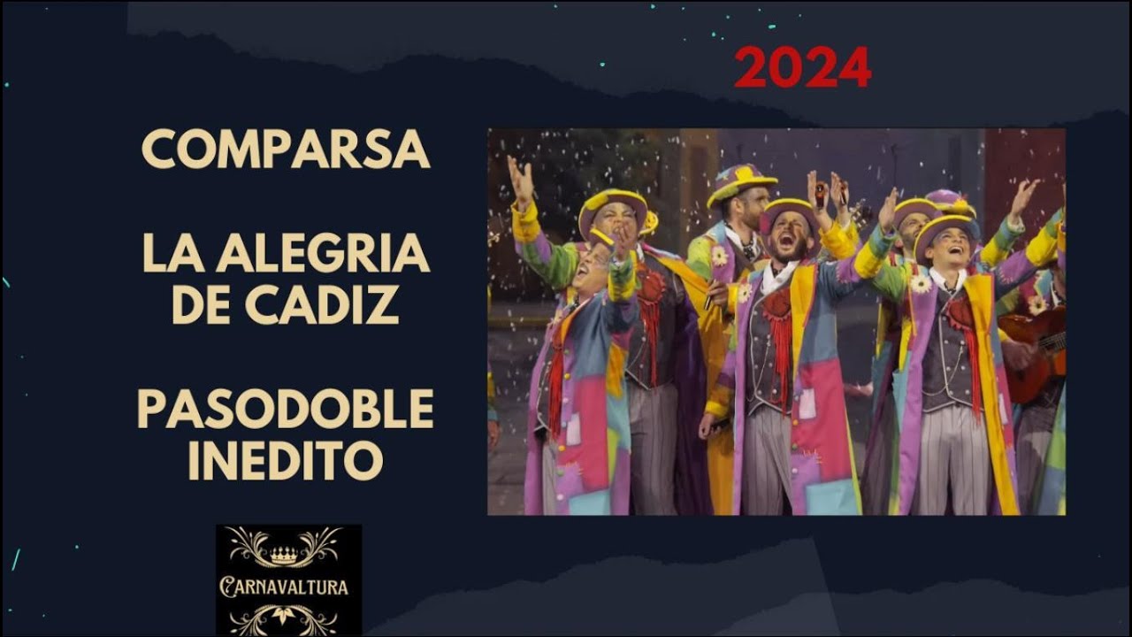 PASODOBLE INEDITO - NO TE CASTIGUES - COMPARSA LA ALEGRIA DE CADIZ (CON LETRA) COAC 2024
