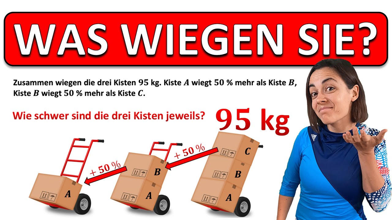 🚀🚀🚀 TRICKY TRICKY! Berechne das GEWICHT der einzelnen KISTEN!