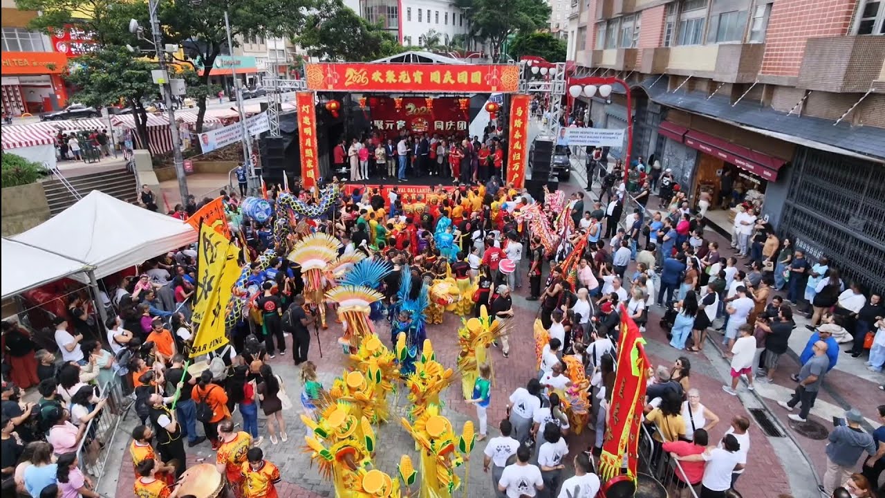 Dji Neo 2, vôo no bairro da Liberdade (SP), durante o Festival das lanternas chinesas 28/02/2026