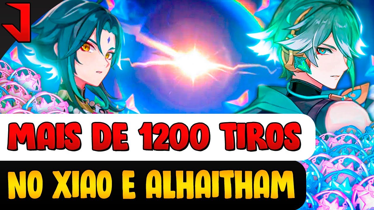 FLOPEI MAIS DE 1200 TIROS NO BANNER DO XIAO E ALHAITHAM | GENSHIN IMPACT