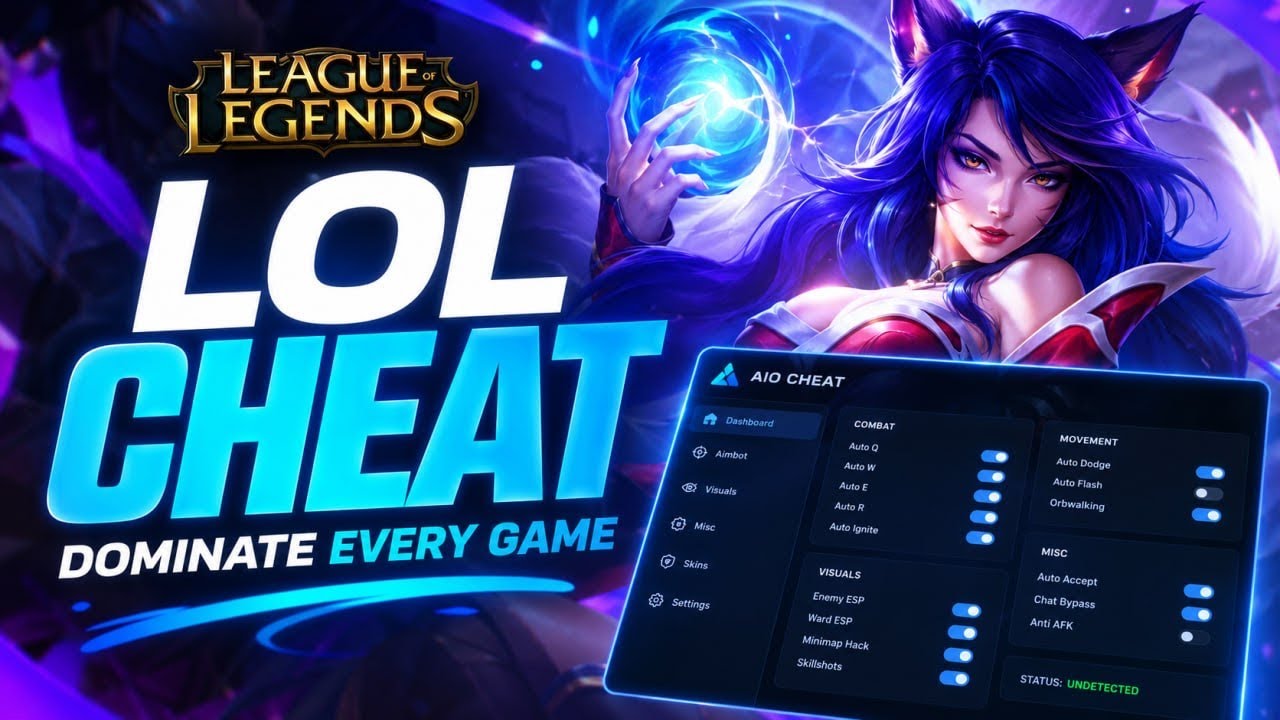 Читы для LOL &mdash; доминируй в каждой игре с лучшим бесплатным необнаружимым читом для League Of Lege...