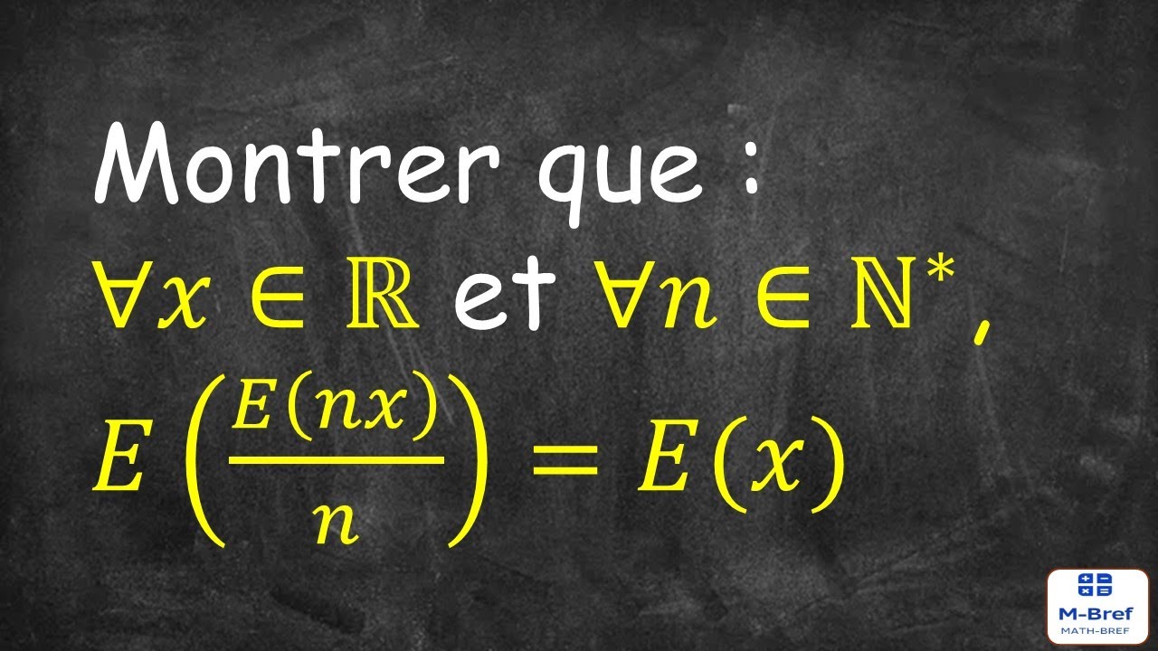 partie entière, exercice 2