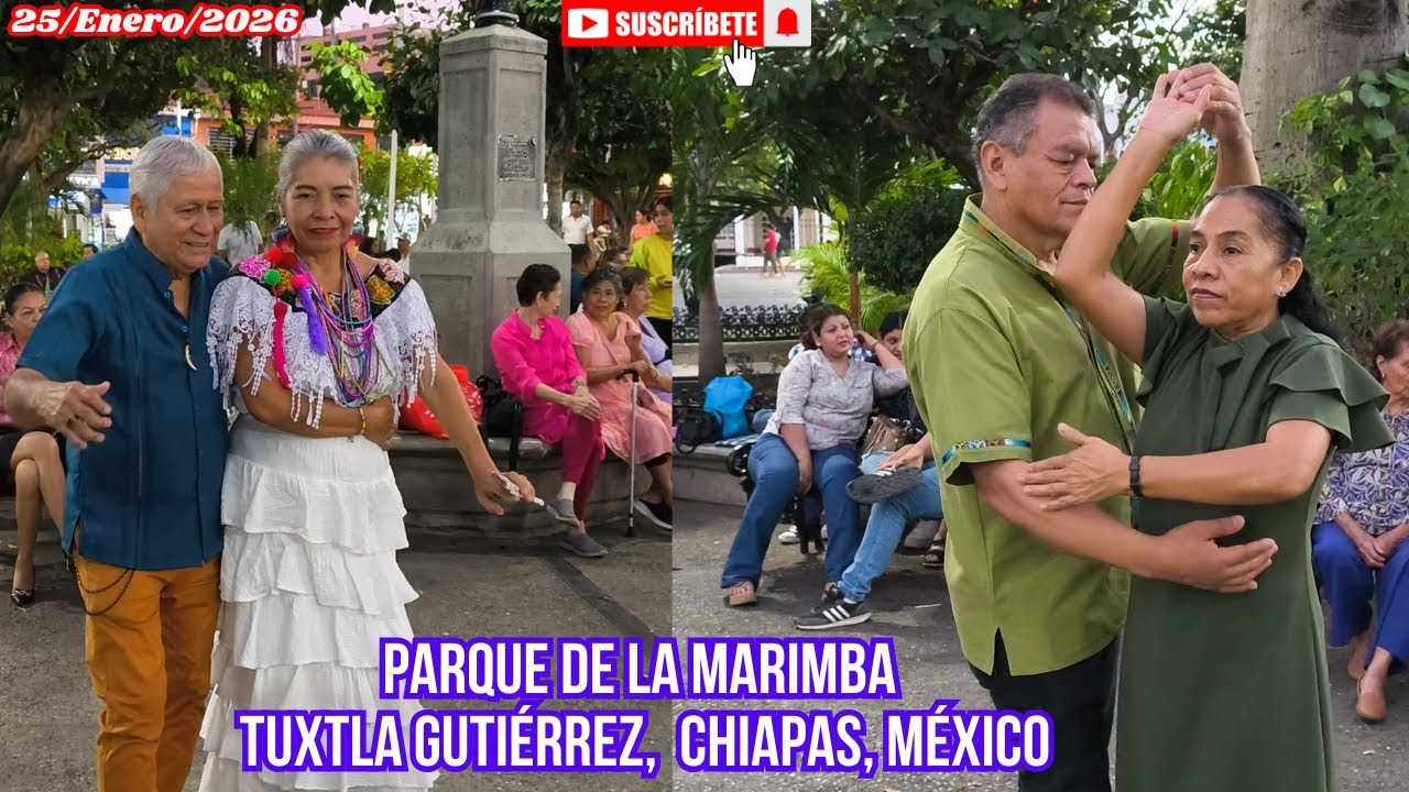 Danzón al son de la Marimba, 25/Enero/2026, Parque Jardín de la Marimba, Tuxtla Gutiérrez, Chiapas