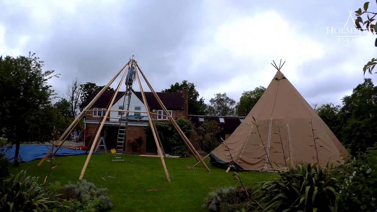 Time Lapse - Erecting a large event tipi