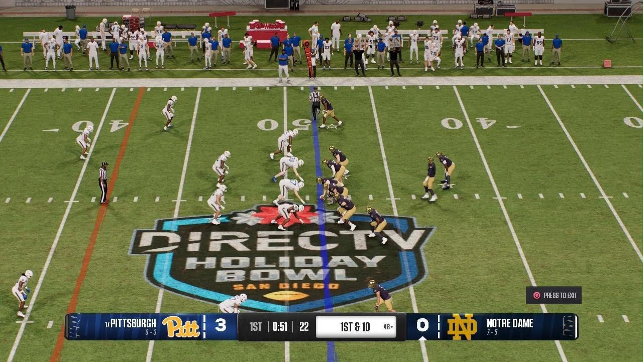 2026: DirectTV Holiday Bowl - #17 Pittsburgh vs. Notre Dame