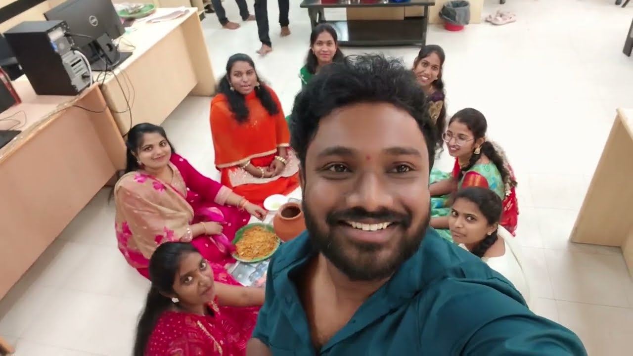 Maa Office lo UGADI Celebrations😍