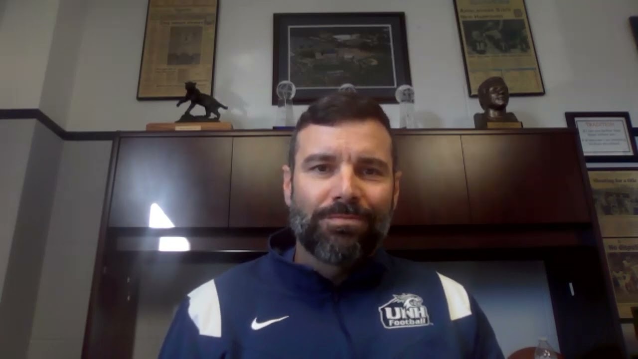 2025 CAA Football Media Session ahead of FCS Playoffs: UNH HC Rick Santos