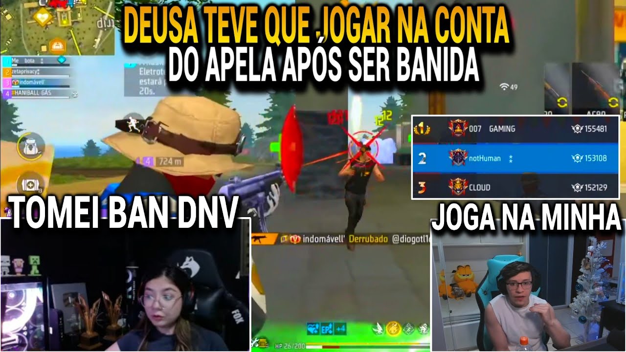 DEUSA FOI BANIDA NOVAMENTE E TEVE QUE JOGAR A GUERRA DE GUILDAS NA CONTA DO APELAPATO