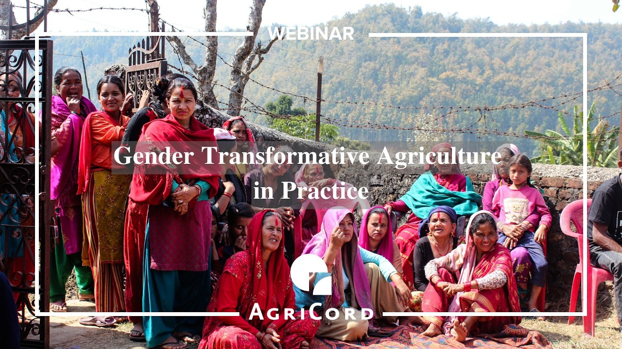 Gender Transformative Agriculture in Practice | AgriCord Gender Vision Webinar