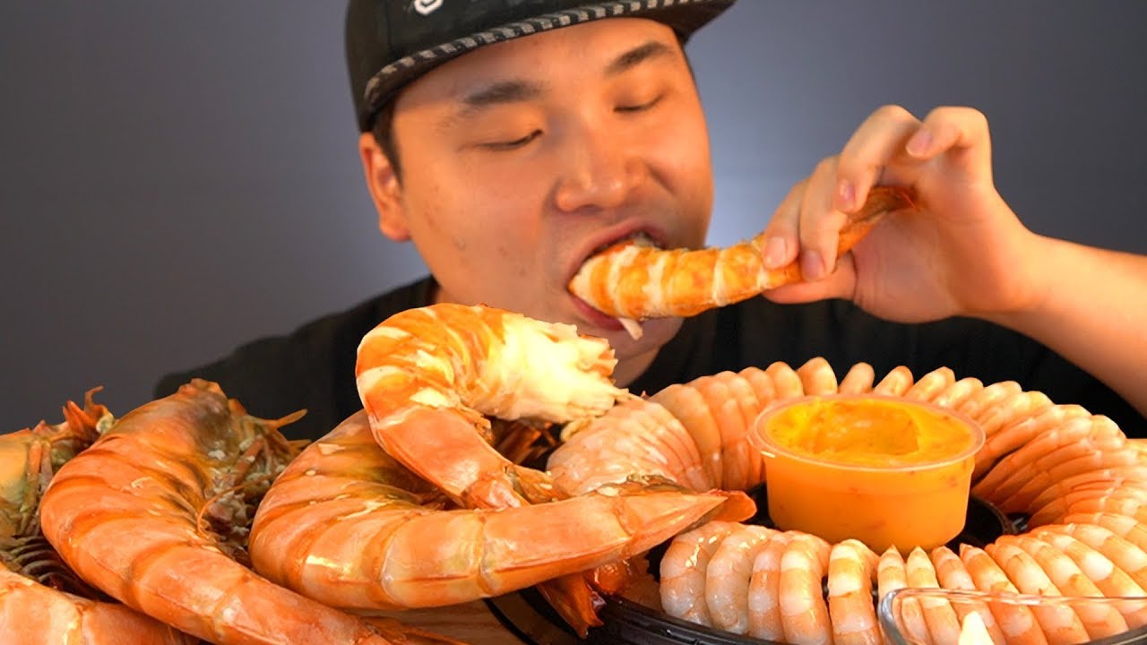 킹타이거새우부터 쉬림프 링, 새우탕까지! 새우특집 먹방~!! 리얼사운드 social eating Mukbang(Eating Show)