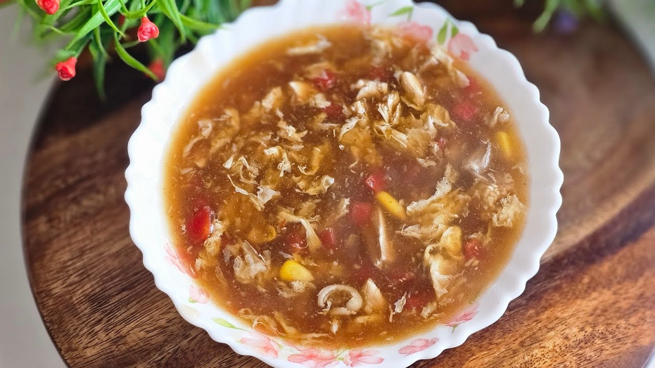 Hot And Sour Chicken Soup |Restaurant Style