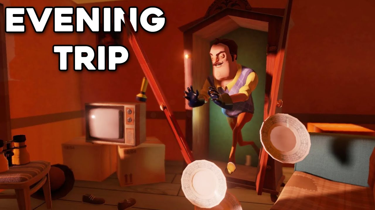 HELLO NEIGHBOR EVENING TRIP MOD GAMEPLAY WALKTHROUGH