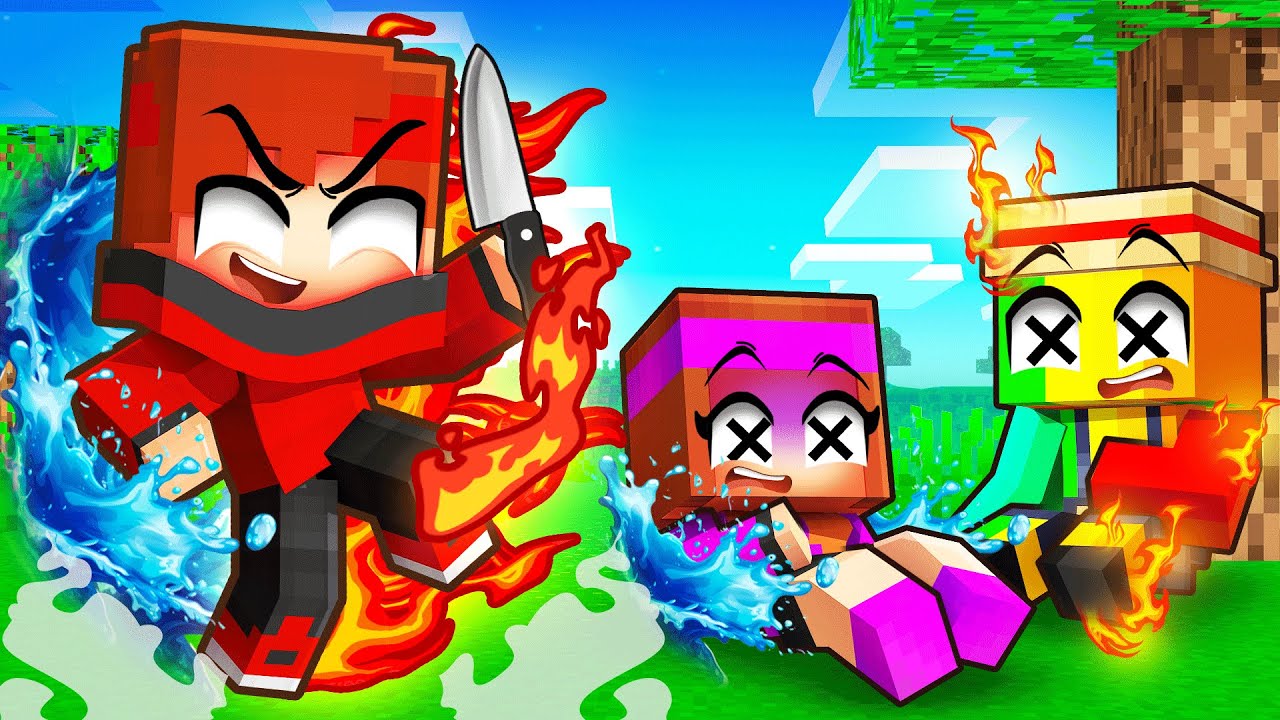 Murder Mystery, но у меня есть СИЛЫ стихий в Minecraft!