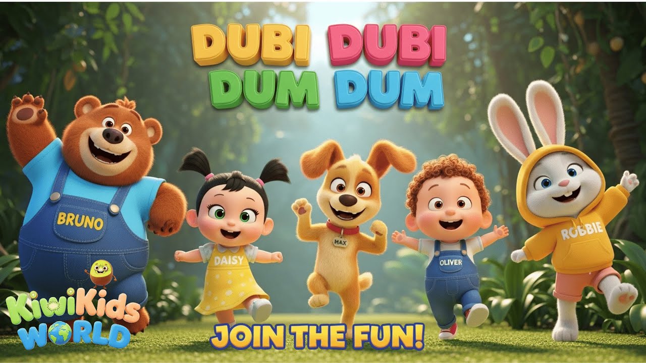 Dubi Dubi Dum Dum 🎶 VIRAL Kids Dance Song | Super Fun Nursery Rhyme & Dance Song for Children