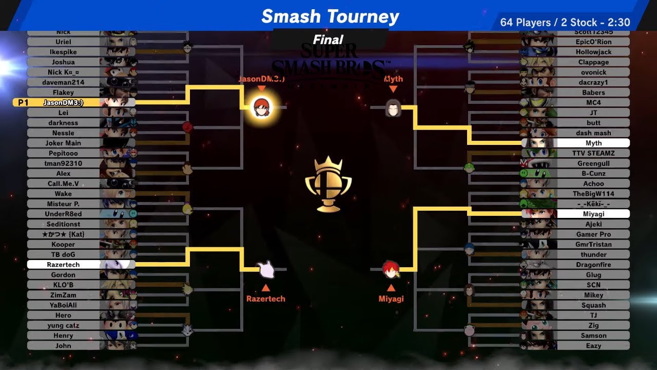 Super Smash Bros Ultimate Online Tourney Hero 4 Player Free For All!