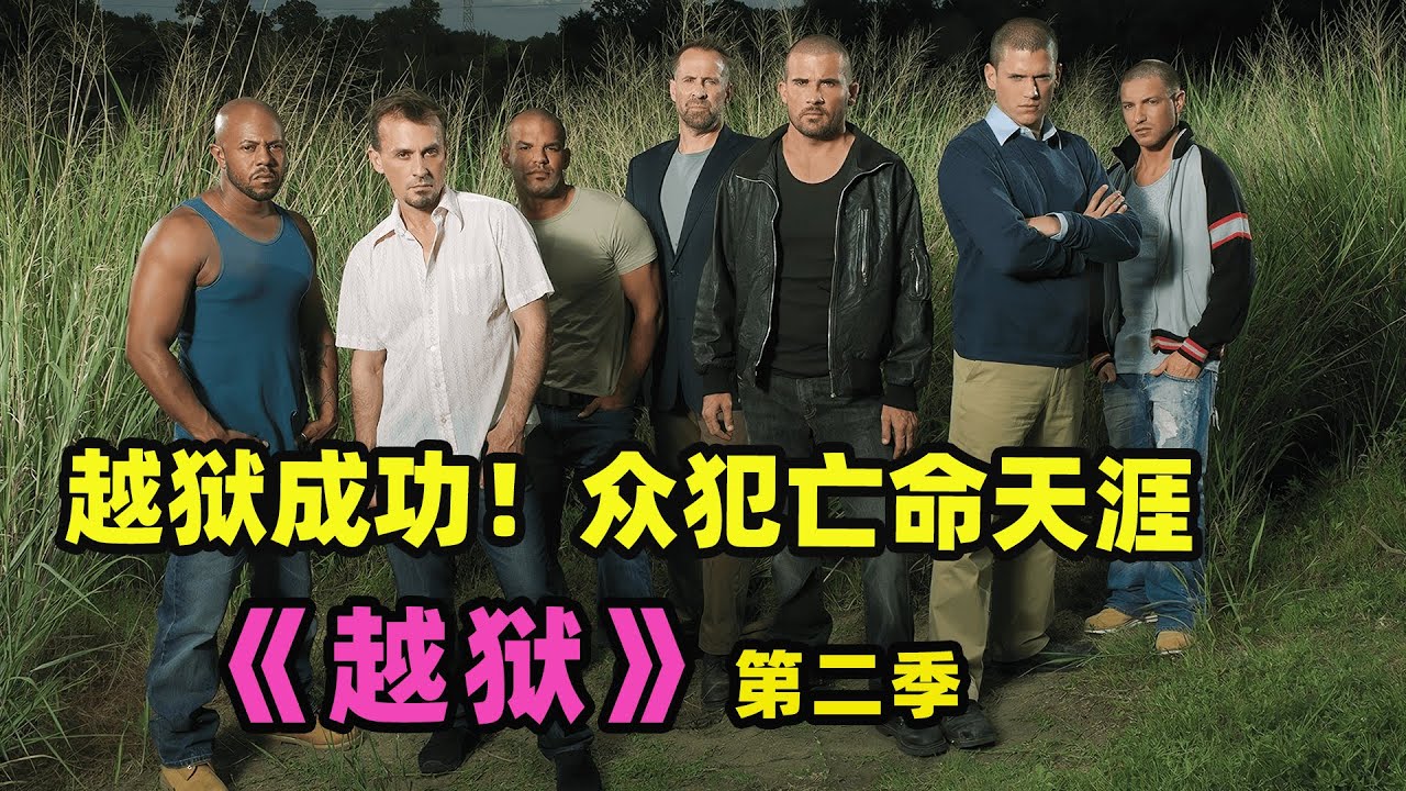 越狱小队亡命天涯，麦克马宏斗智斗勇！经典高分美剧《 越狱 第二季：亡命天涯》全集解说一口气看完！