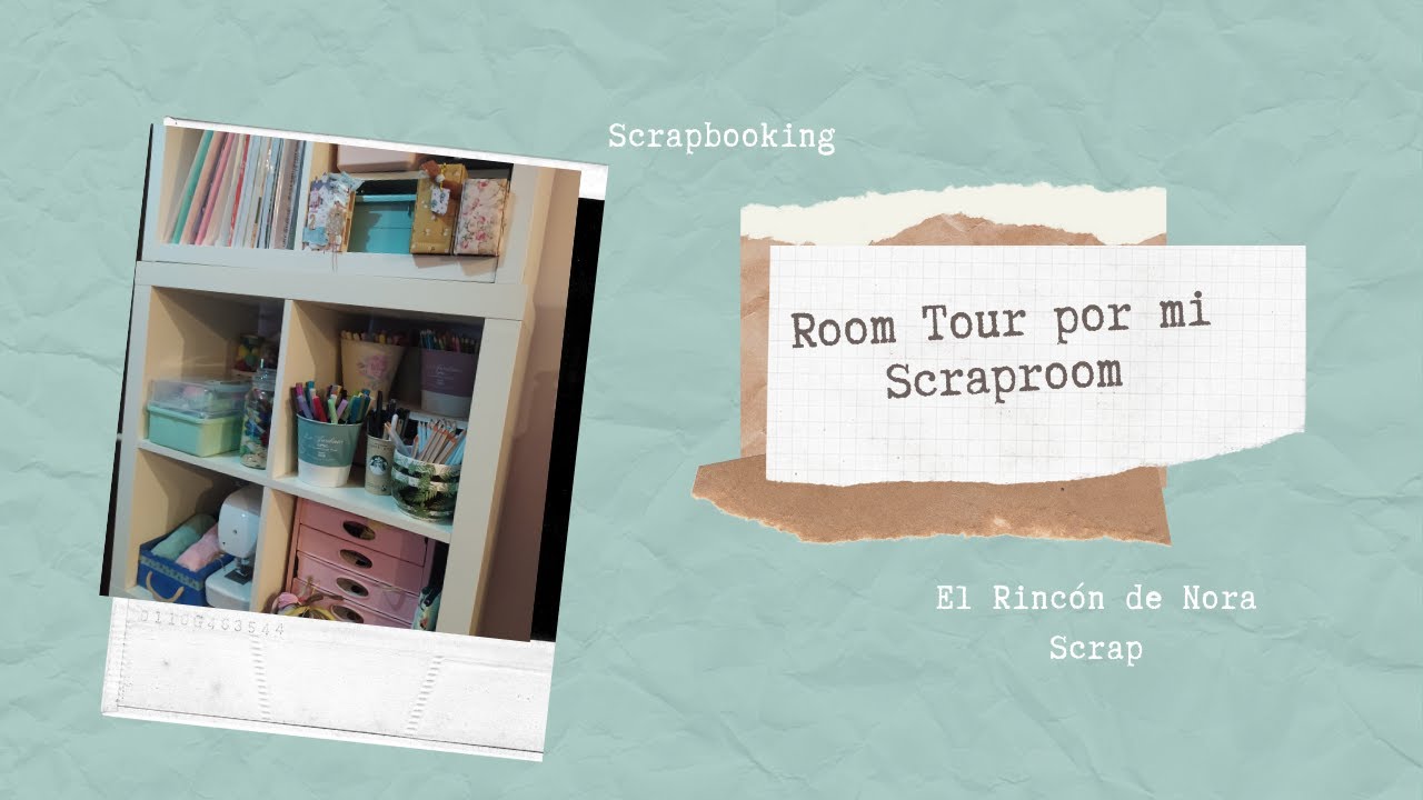 SCRAPROOM TOUR EN ESPAÑOL: DAMOS UNA VUELTA POR MI SCRAPROOM --☕ ✂️-✂️♥️💬