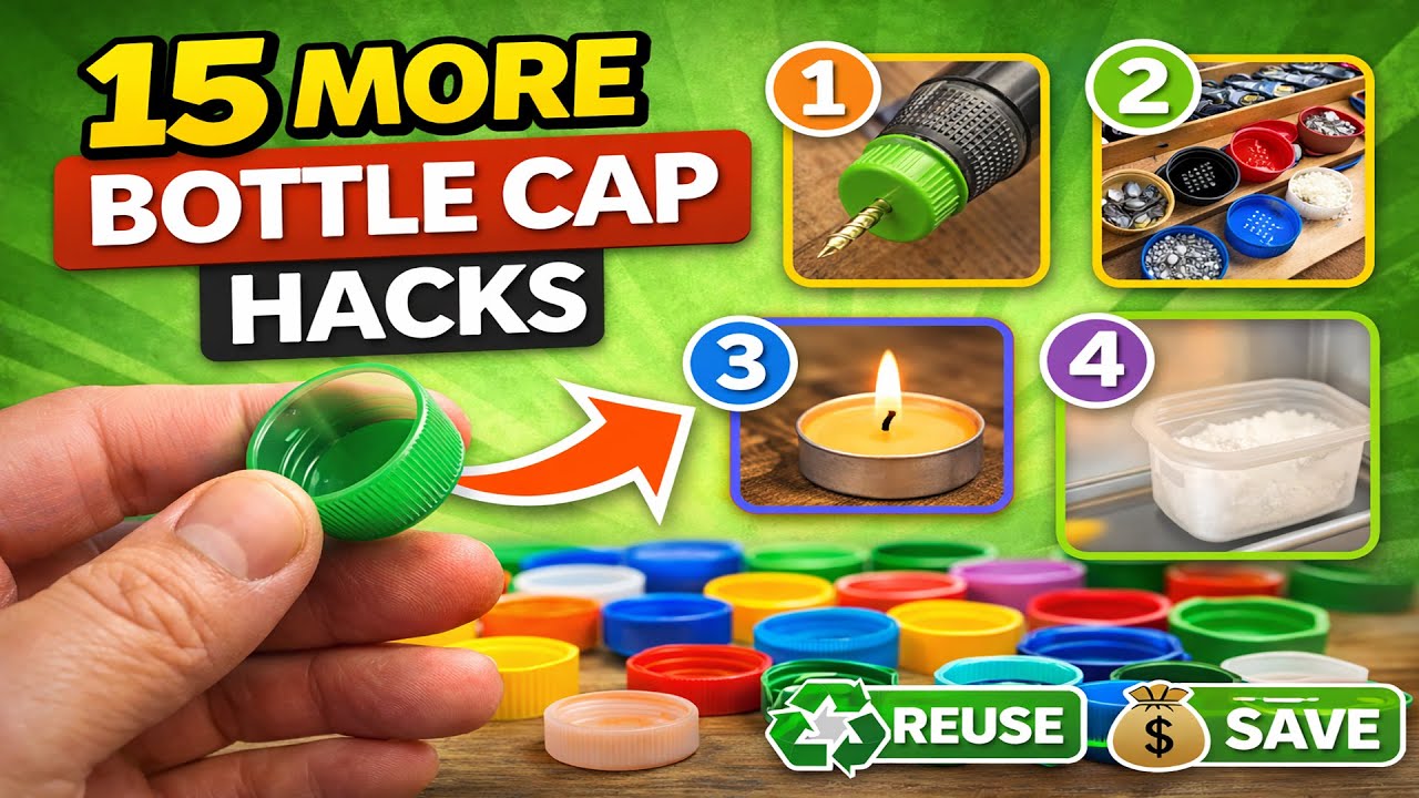 Stop Throwing Bottle Caps Away! 15 Genius Bottle Cap Hacks
