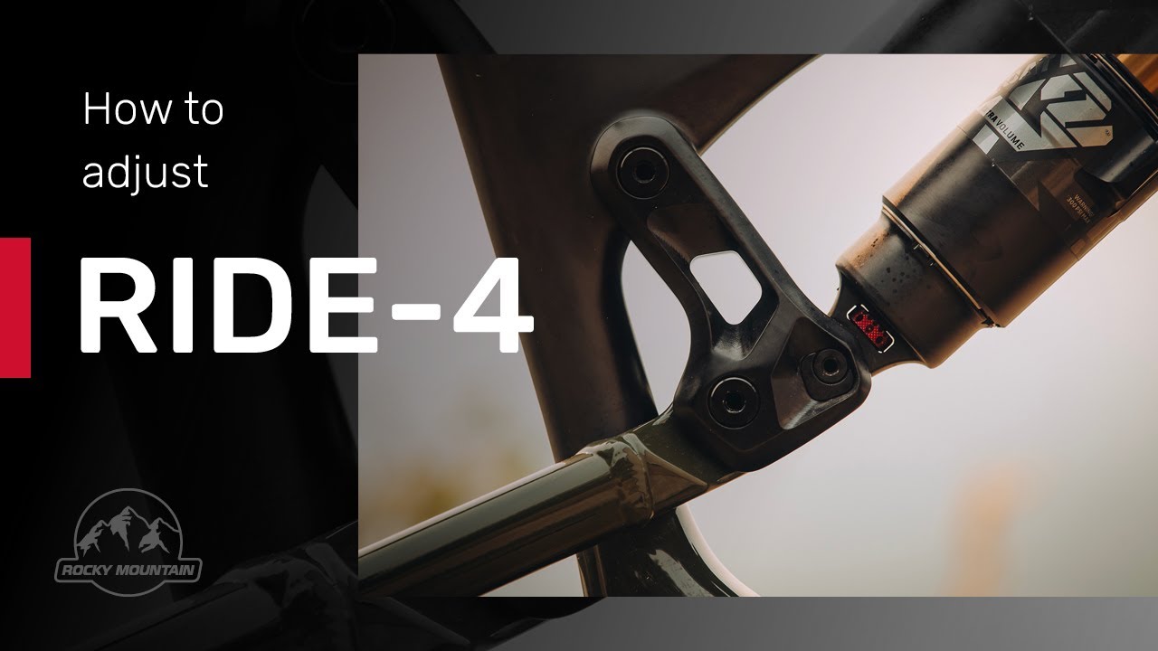 A RIDE-4 adjustment system overview and how-to