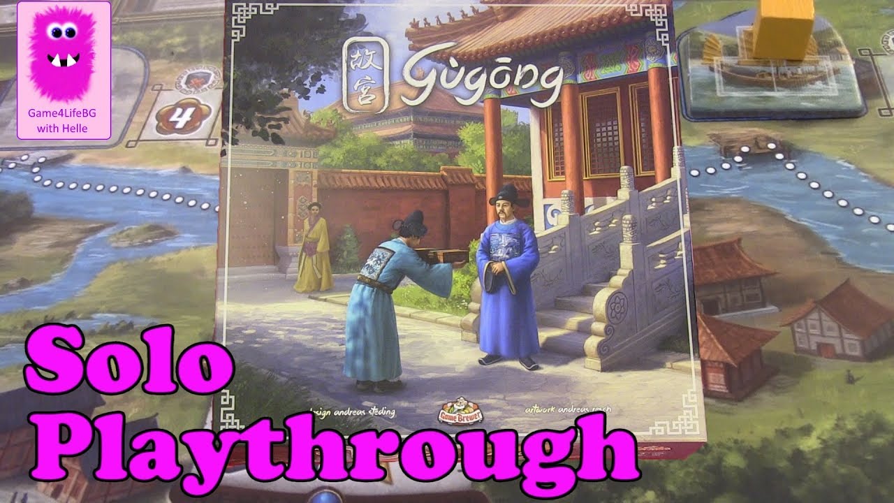 Gùgōng, Solo Playthrough (In English, board game, worker placement, Gugong)