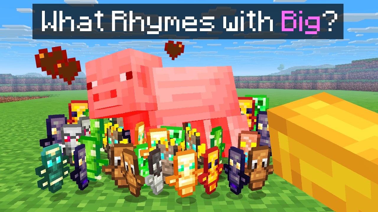 Minecraft, но мобы тайно имбовые
