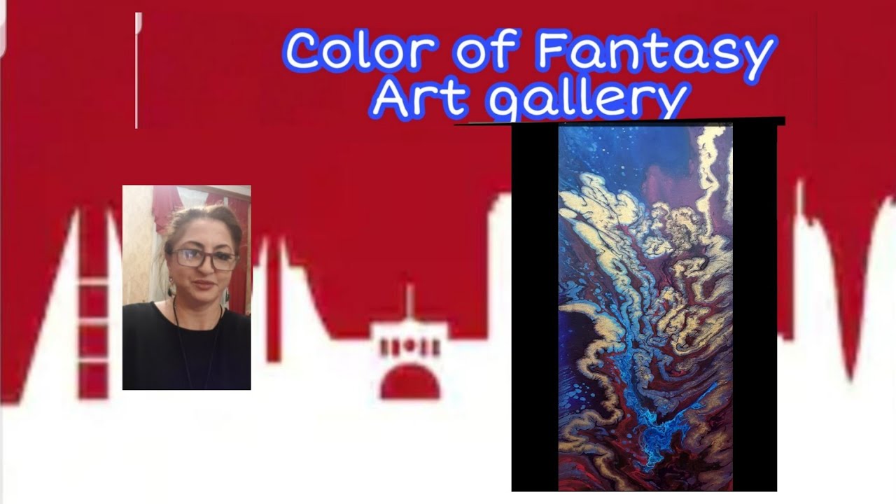Acrylic pouring big canvas.  glitter wall paint Акриловая Заливка. Добавила краску Гламур . #0312