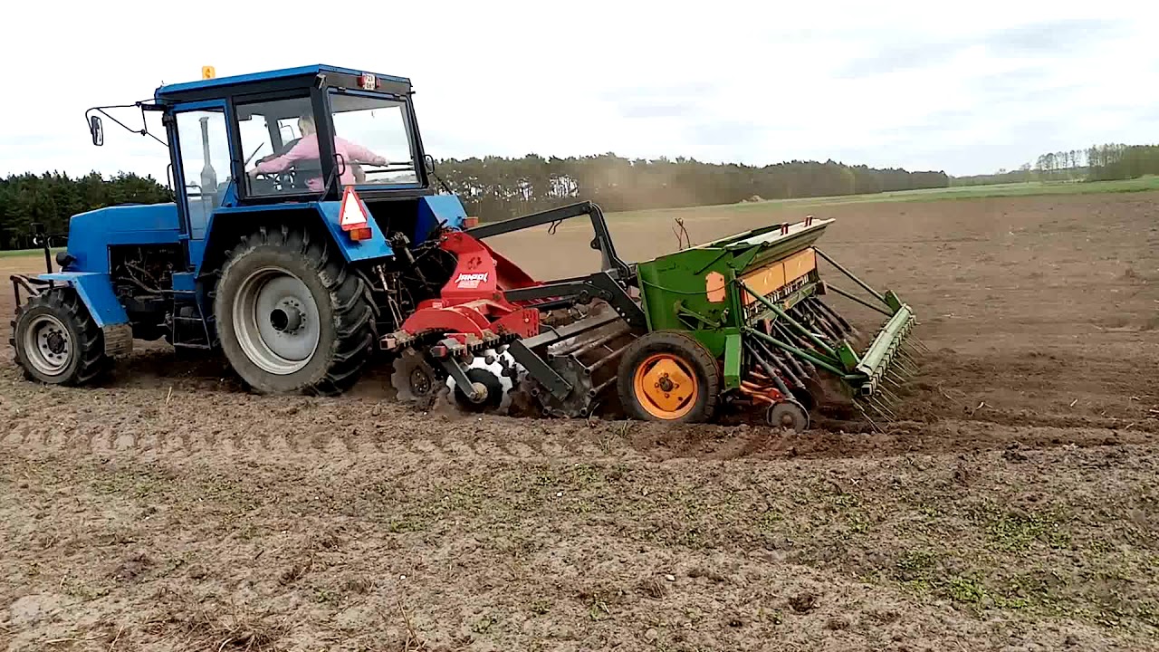 Siew łubinu Fortschritt 323 z silnikiem sw-400 Smolno Wielkie