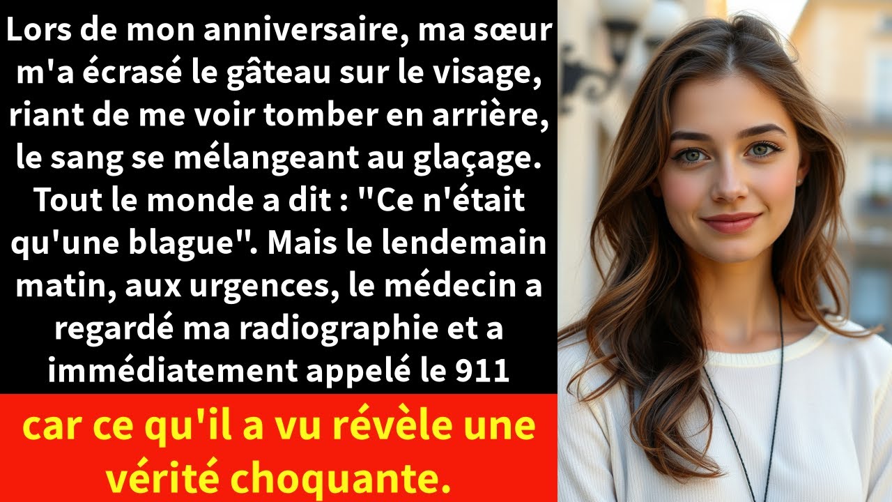Lors de mon anniversaire, ma sœur m'a écrasé le gâteau sur le visage, riant de me voir tomber