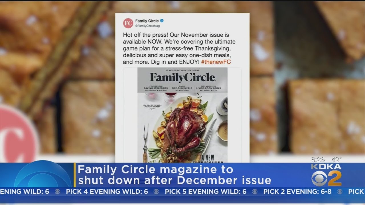 Family Circle Magazine Shuttiing Down