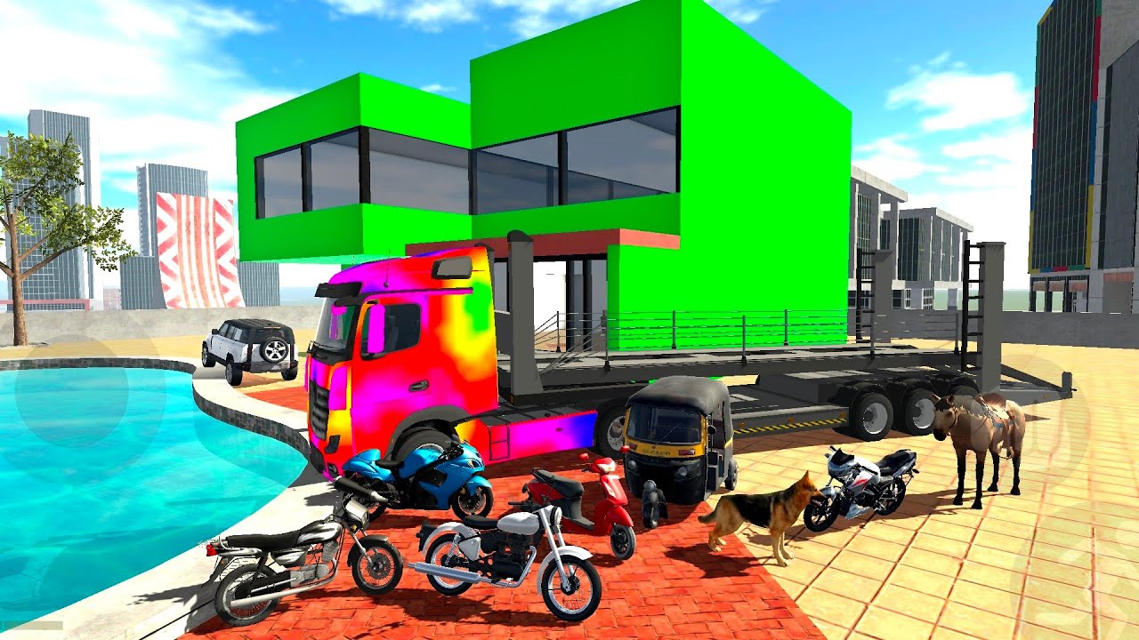 🤪🤣 लुका छिपी Game in Indian bikes driving 3D  #video