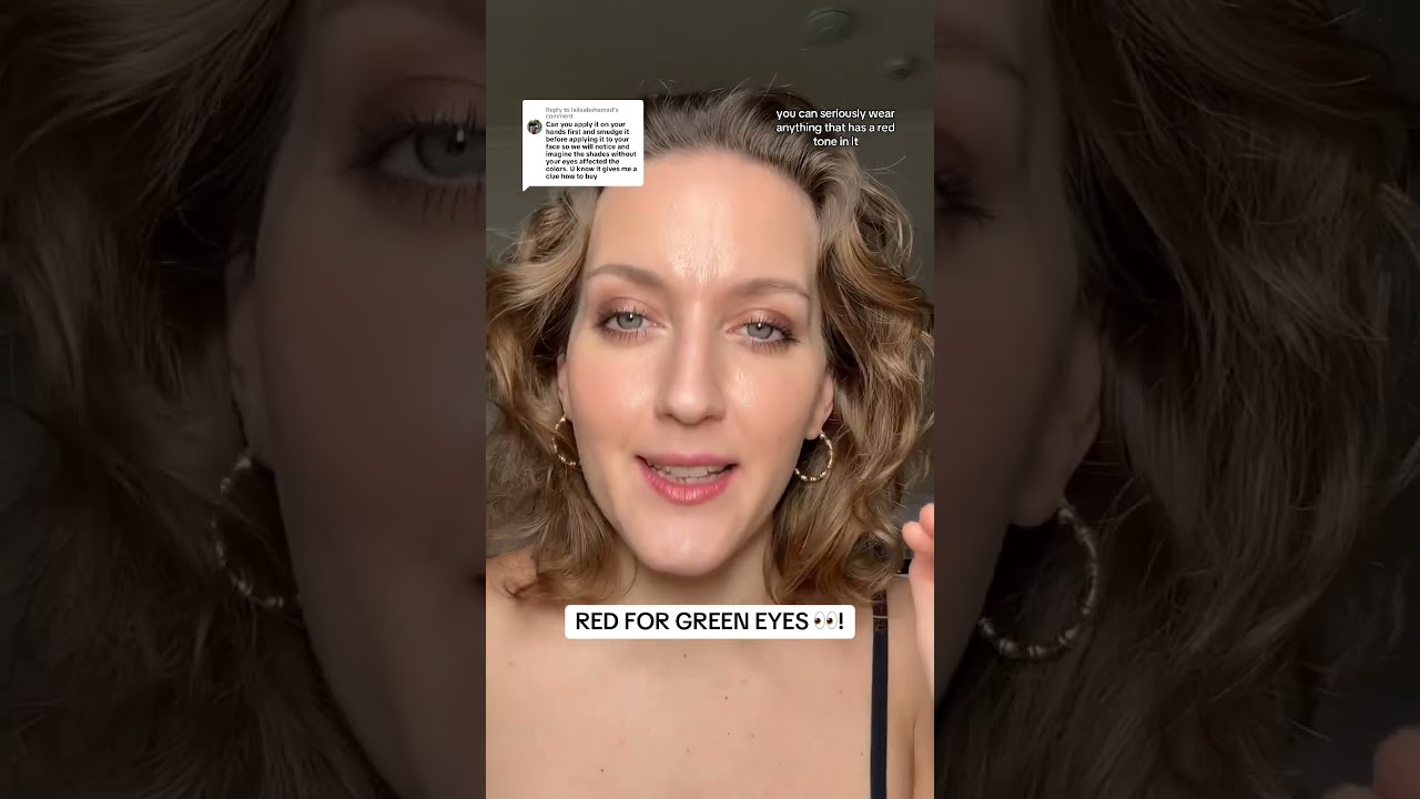 BEST EYESHADOW FOR GREEN EYES 👀! #greeneyes #makeupforgreeneyes #greeneyesmakeup