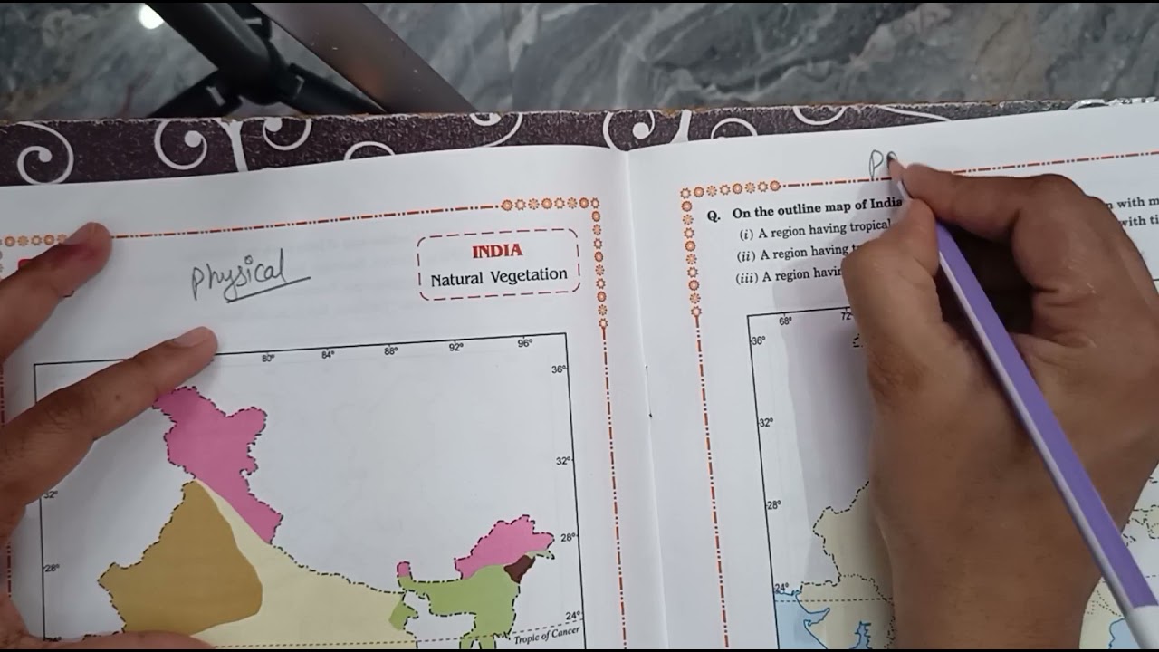 physical and political map difference